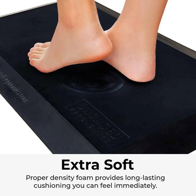 Alt view image 11 of 14 - Anti Fatigue Mat Standing Desk Office - 20x34 in Standing Desk Mat Anti Fatigue floor mat Kitchen Mat Office Desk Accessories standing mat home office accessories Anti Fatigue Mat for Standing Desk