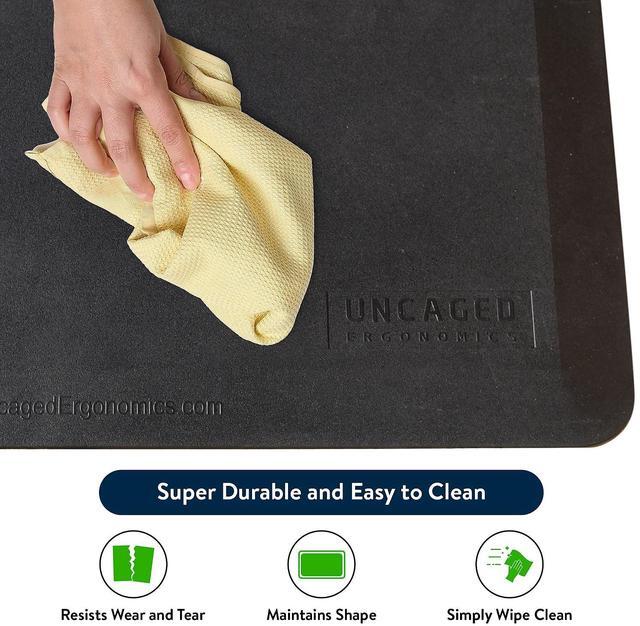 Alt view image 12 of 14 - Anti Fatigue Mat Standing Desk Office - 20x34 in Standing Desk Mat Anti Fatigue floor mat Kitchen Mat Office Desk Accessories standing mat home office accessories Anti Fatigue Mat for Standing Desk