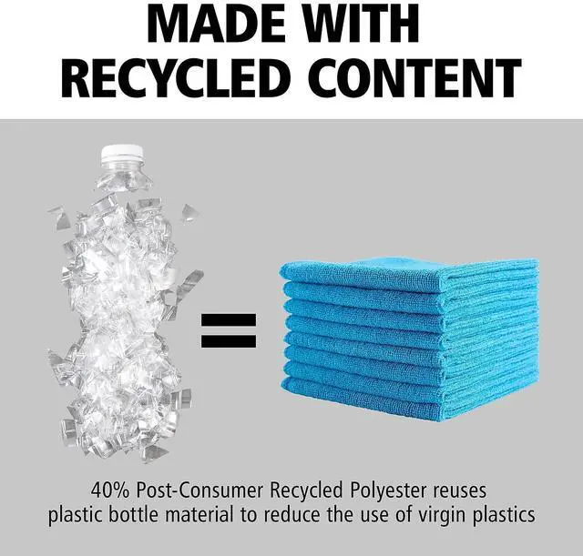 Alt view image 8 of 12 - Rubbermaid Commercial Products Microfiber Cloth,12" x 12",Yellow,PK24  1820580