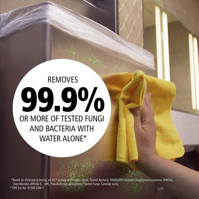 Alt view image 9 of 12 - Rubbermaid Commercial Products Microfiber Cloth,12" x 12",Yellow,PK24  1820580