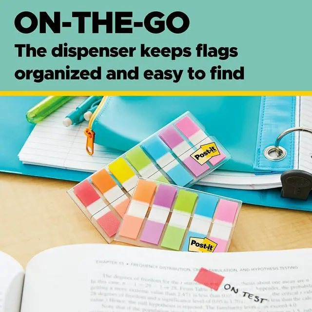 Alt view image 12 of 14 - Post-it Flags Combo Pack .47 Wide and .94 683-XLM