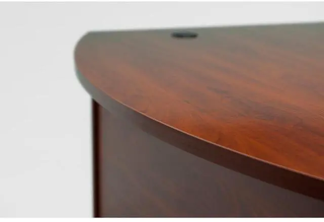 Alt view image 11 of 14 - Bush (BBF) - WC-24446 - Bush Furniture Wood Desk Shell with Bow Front - 72 - Hansen Cherry - Series C