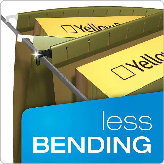 Alt view image 6 of 9 - Pendaflex 615315 Poly Laminate Hanging Folders, Legal, Green, 20/Box, 1 Box