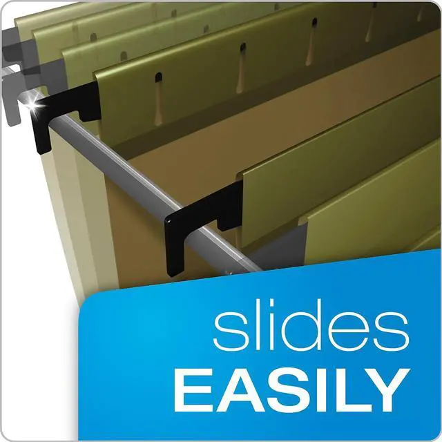 Alt view image 5 of 9 - Pendaflex 615315 Poly Laminate Hanging Folders, Legal, Green, 20/Box, 1 Box