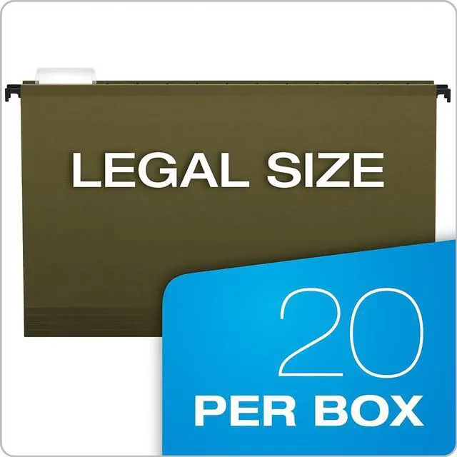 Alt view image 9 of 9 - Pendaflex 615315 Poly Laminate Hanging Folders, Legal, Green, 20/Box, 1 Box