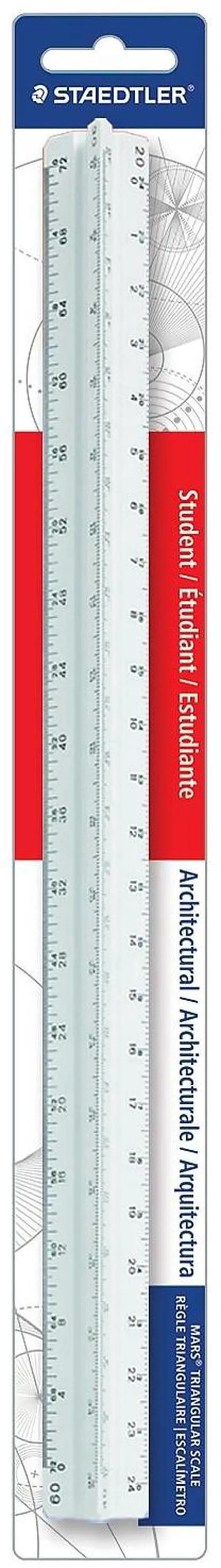 Alt view image 7 of 11 - Staedtler Mars 12" Architect Triangular Scale (987 19-31BK) 274746