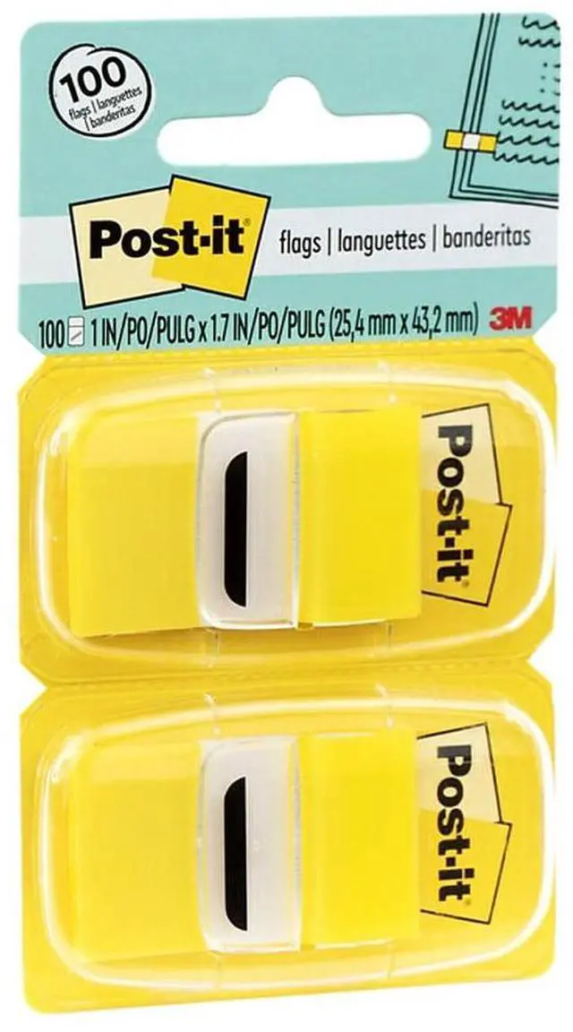 Alt view image 17 of 18 - Post-it Marking Page Flags in Dispensers Yellow 12 50-Flag Dispensers/Box