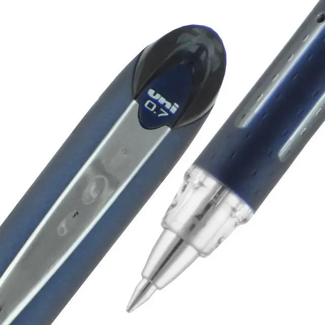 Alt view image 3 of 8 - uni-ball Jetstream Stick Ballpoint Pen Fine 0.7mm Black Ink Black Barrel 40173
