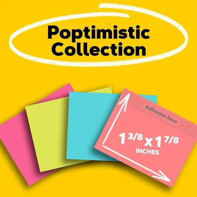 Alt view image 2 of 7 - Post-it Notes 1 1/2" x 2" Cape Town Collection 50 Sheets/Pad 379033