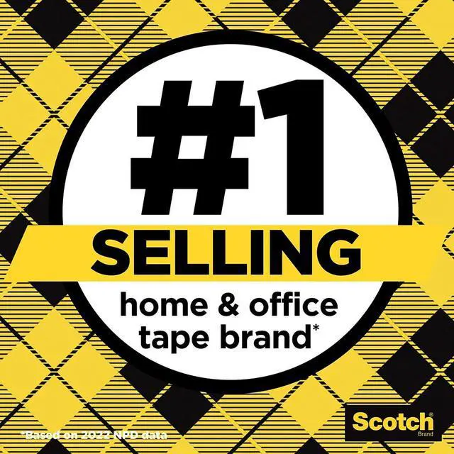 Alt view image 15 of 19 - Scotch 665 Double-Sided Tape 1/2" x 1296" 3" Core Transparent 2/Pack 6652P1236