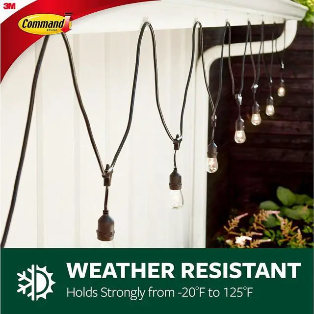 Alt view image 9 of 11 - Command All Weather Hooks and Strips Plastic Small 16 Clips & 20 Strips/Pack