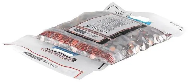 Alt view image 5 of 6 - Coin Bag Plastic 14.5 x 25 Clear 50/Pack 585097