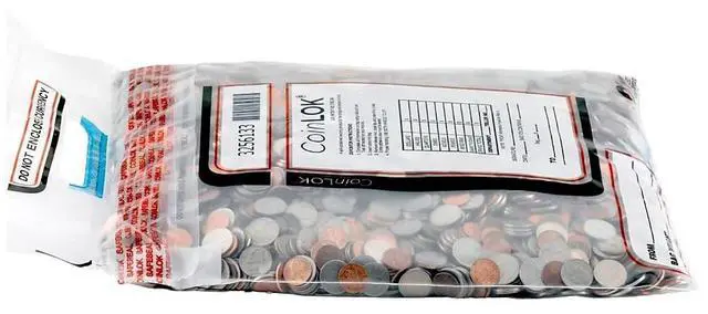 Alt view image 6 of 6 - Coin Bag Plastic 14.5 x 25 Clear 50/Pack 585097