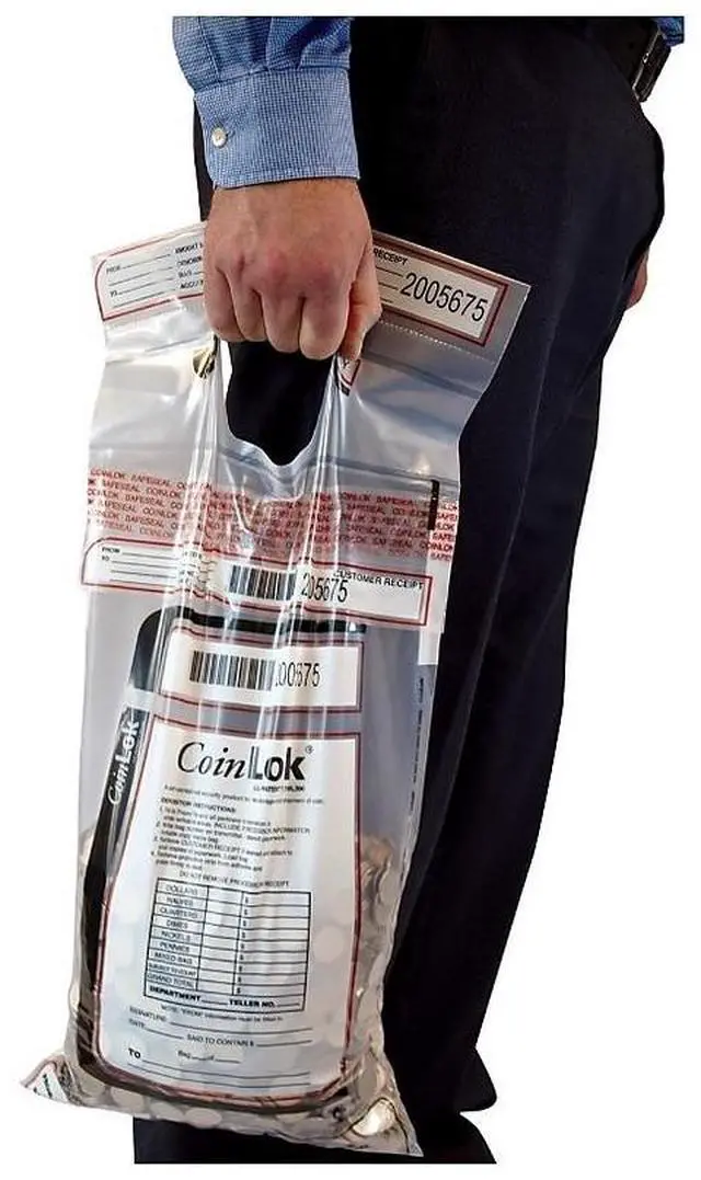 Alt view image 4 of 6 - Coin Bag Plastic 14.5 x 25 Clear 50/Pack 585097