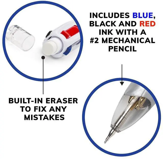 Alt view image 8 of 12 - BIC Pen,4-Color,3n1,Ast MMLP1AST
