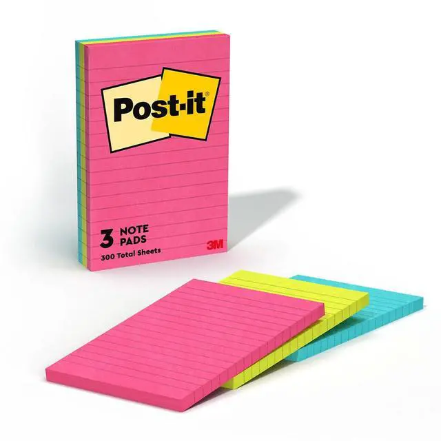 Alt view image 4 of 10 - 3M 6603AN 4 x 6 Neon Citrus Green Watermelon Three 100-Sheet Pads/pk
