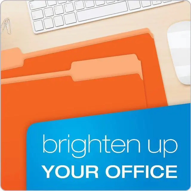 Alt view image 7 of 8 - Pendaflex Colored File Folders 1/3 Cut Top Tab Legal Orange/Light Orange 100/Box 15313ORA