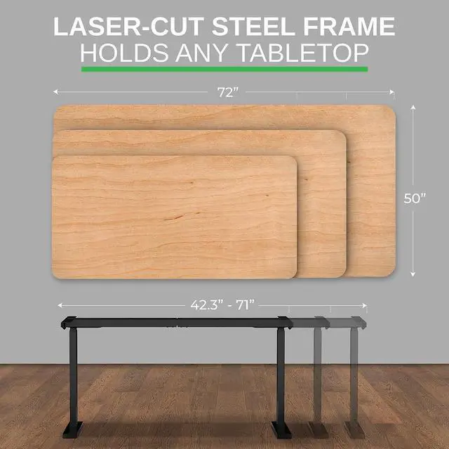 Alt view image 13 of 14 - Rise Up Standing Desk Legs  Dual Motor Standing Desk Frame with Memory Electric Standing Desk Frame Height Adjustable Table Legs for Sit Stand Desk Base Electronic Rising Desk