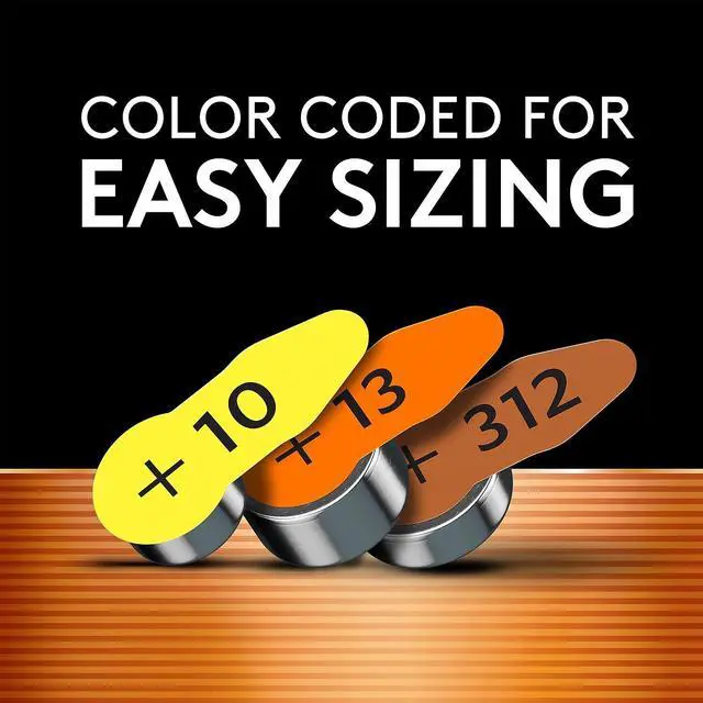 Alt view image 13 of 20 - DURACELL Hearing Aid Easy Tab 312 Zinc Air Battery, 8-pack