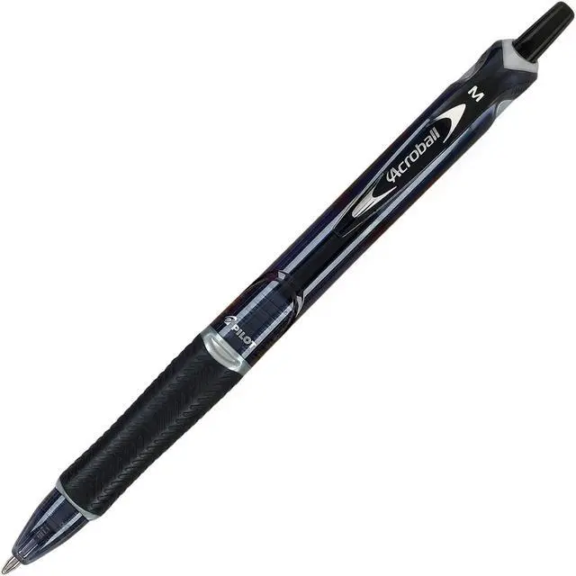 Main image of Pilot Acroball Pen .1mm Retractable Black Barrel/Ink 31810