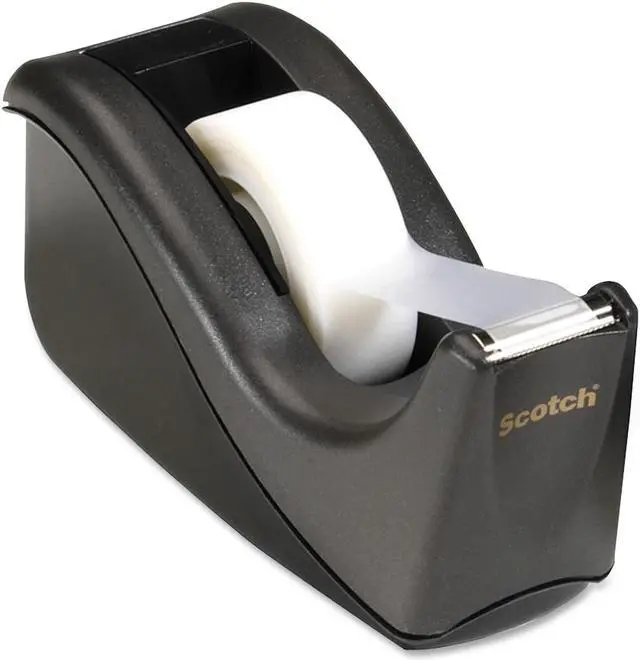 Alt view image 3 of 13 - 3M C60BK Value Desktop Tape Dispenser  1 in.core  Two-Tone Black