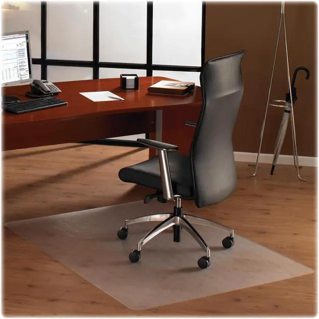 Alt view image 5 of 20 - Floortex Cleartex Ultimat Polycarbonate Chair Mat for Hard Floors 48 x 53 Clear