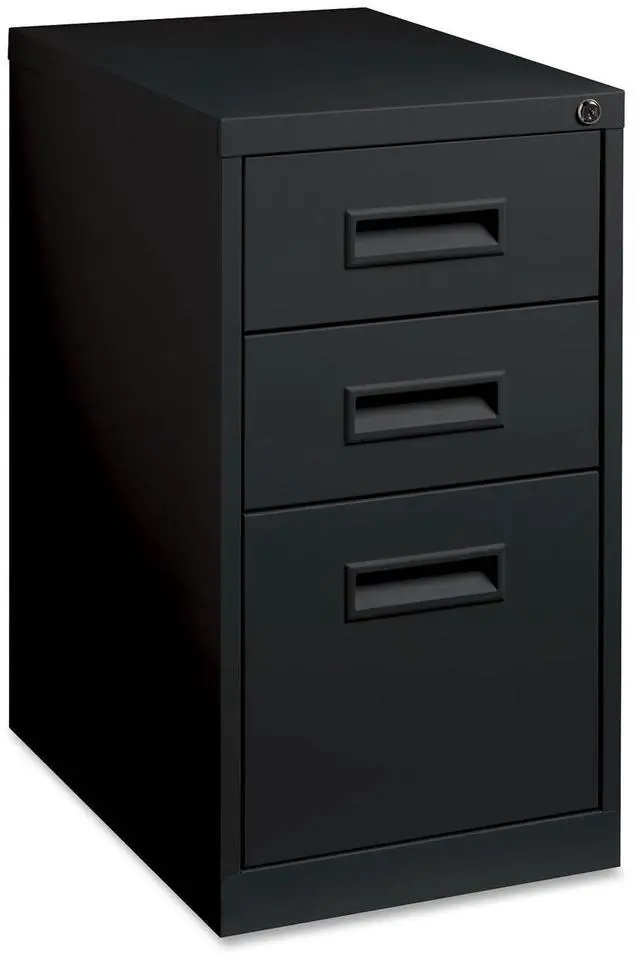 Alt view image 3 of 13 - Lorell Mobile Pedestal B/B/F 15"x19"x27-3/4" Black 67745