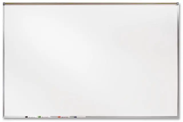 Alt view image 12 of 15 - Ghent 4' X 6' Feet Proma Porcelian Multimedia Boards Aluminum Framed Magnetic Projection / Markerboard With 1" Maprail