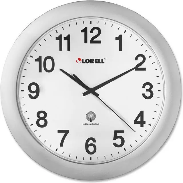Alt view image 4 of 8 - Lorell Radio Controlled Wall Clock