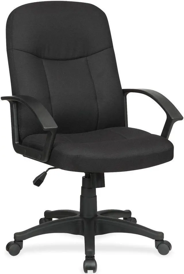 Main image of Lorell Executive Mid-Back Chair 26-1/4"x27-1/2"x38-1/2" BK 84552
