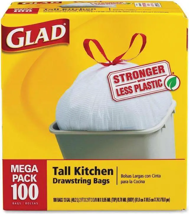 Main image of Clorox Glad Tall Kitchen Drawstring Trash Bags