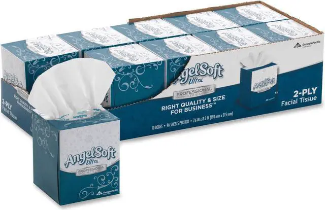 Alt view image 2 of 2 - GEORGIA-PACIFIC 4636014 EZ Access® 2 Ply Facial Tissue, 96 Sheets, PK 10