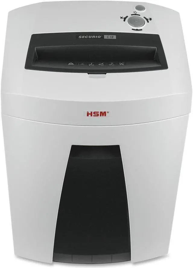 Alt view image 3 of 15 - HSM Securio C18s Strip Cut Shredder (Level 2) (Sheet Capacity: 19-20) (Shred Size: 1/4") (Throat