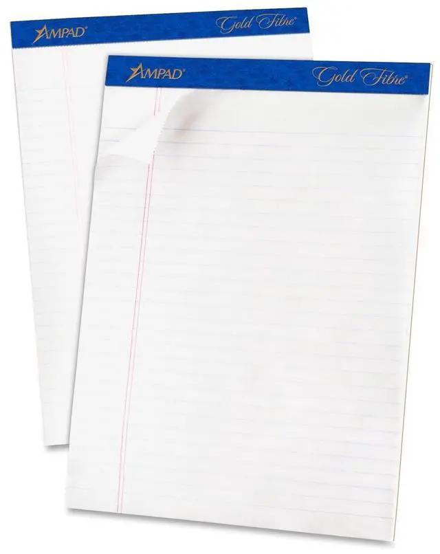 Main image of Tops Gold Fibre Ruled Perforated Writing Pads