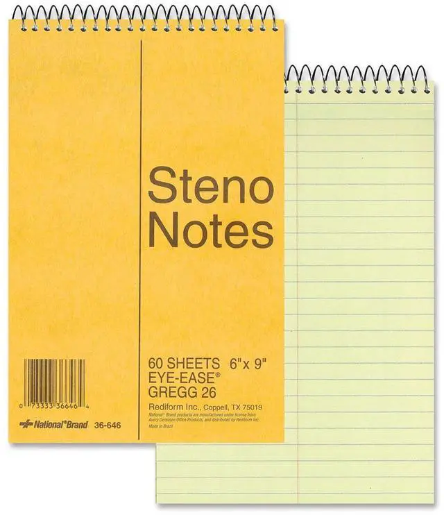 Main image of National Pad,Steno,Gregg,60 Sh,Gn 36646