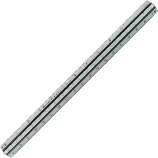 Alt view image 3 of 13 - Staedtler Engineers Pro Triangular Scale Mars ALM 12" Silver 987M1834BK