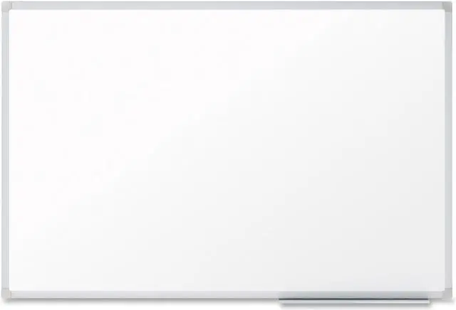 Alt view image 5 of 8 - Mead Basic Dry-Erase Board - 96.6" (8.1 ft) Width x 48.6" (4.1 ft) Height - White Melamine Surface - Silver Aluminum Frame - 1 Each