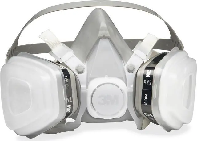 Alt view image 4 of 20 - Dual Cartridge Respirator Assembly 52P71, Organic Vapor/P95, Medium
