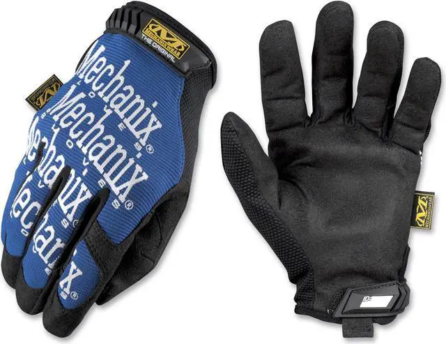 Alt view image 4 of 14 - Mechanix Wear The Original Work Gloves Blue/Black Large MG03010