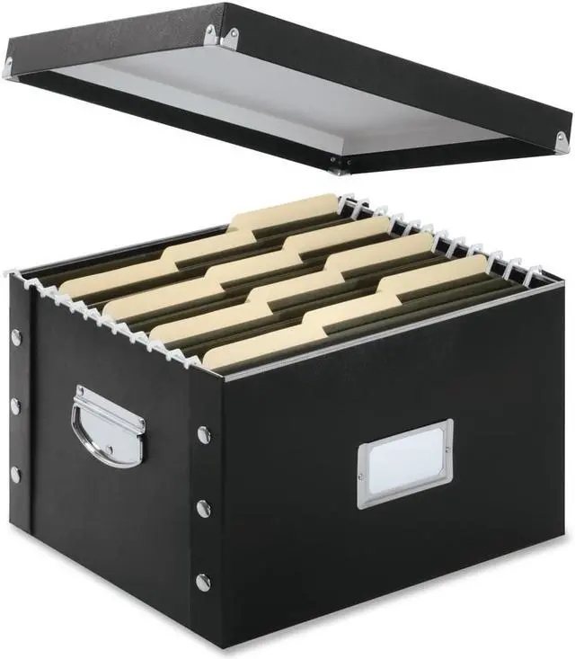 Main image of Snap-N-Store Snap N Store Storage Box Letter/Legal 16 1/4 x 9 3/4 x 13 1/4 Black