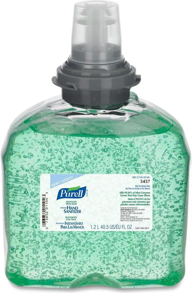 Main image of PURELL 5457-04 TFX Gel Instant Hand Sanitizer Refill w/Aloe, 1200-ml