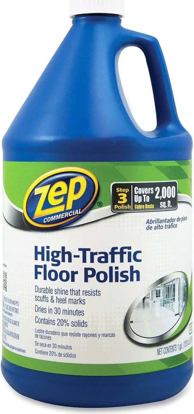 Alt view image 3 of 13 - Zep High Traffic Floor Polish 1 gal Bottle 1044999