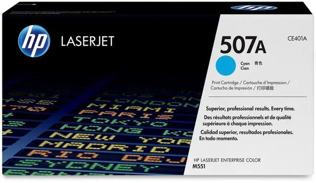 Alt view image 3 of 6 - HP 507A (CE401A-G) Cyan Original LaserJet Toner Cartridge for US Government