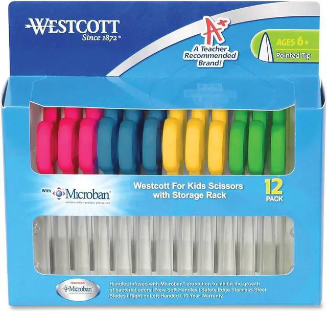 Main image of Acme Westcott 5" Pointed Microban Scissors