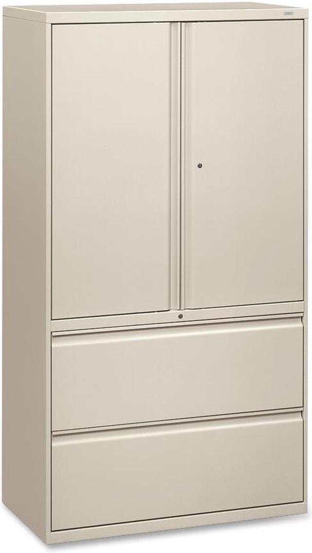 HON 800 Series Wide Lateral File with Storage Cabinet - 2-Drawer - 36