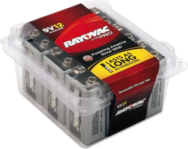 Alt view image 2 of 19 - Rayovac UltraPro 9V Alkaline Battery (12-Pack) AL9V-12PPJ