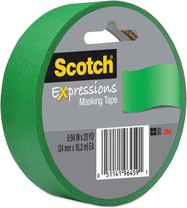 Alt view image 5 of 12 - Scotch Expressions Masking Tape, .94" x 20 yds, Primary Green