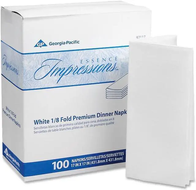 Alt view image 3 of 7 - Georgia-Pacific Essence Impression Dinner Napkin 4 BX/CT