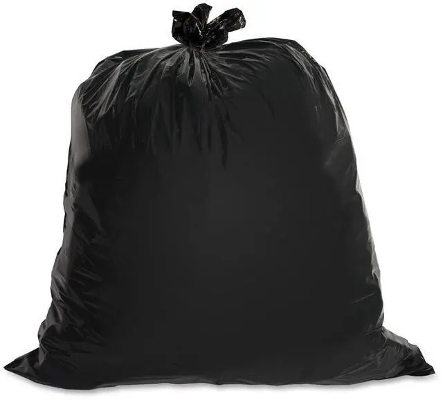 Alt view image 2 of 11 - Genuine Joe Heavy-Duty Trash Bags 1.5 Mil 55-60 Gallon 50/CT Black 01535