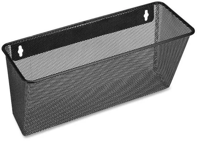 Alt view image 3 of 10 - Lorell Single Wall Pocket Ltr 12-5/8"x4-3/4"x6-5/8" Black Mesh 84144